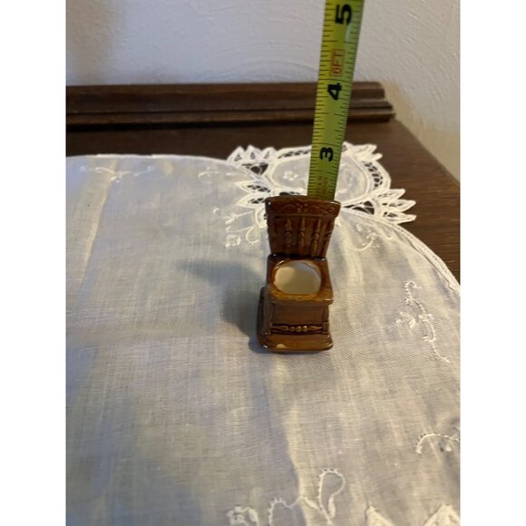 Vintage Brown Rocking Chair Toothpick Holder - Picture 6 of 6